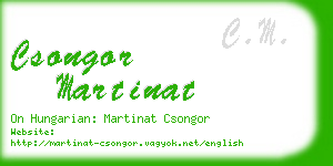 csongor martinat business card
